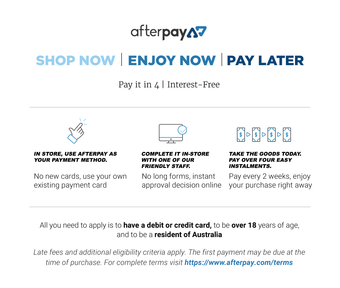 How Does Afterpay Work In Stores?, Wondering how Afterpay works in stores?  We've got you. ⠀⠀⠀⠀⠀⠀⠀ ✓ Everything you love about Afterpay—now available  in select stores. ✓ To use in stores