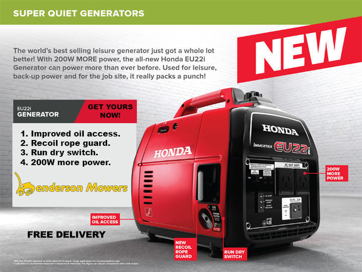 The New Honda Generator Has Hit The Shelves: A between EU22i and EU20i | Henderson Mowers & Chainsaws