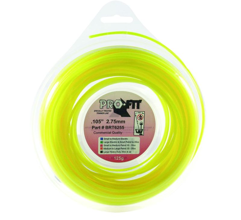 Pro Fit Trimmer Line Yellow .105" / 2.75mm Donut Length 19m
