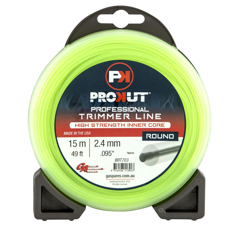 Prokut Trimmer Line Round Green .095 2.4mm 49