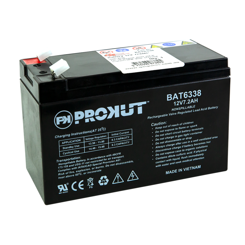 Prokut Battery 12v 7.2amp Suits Victa