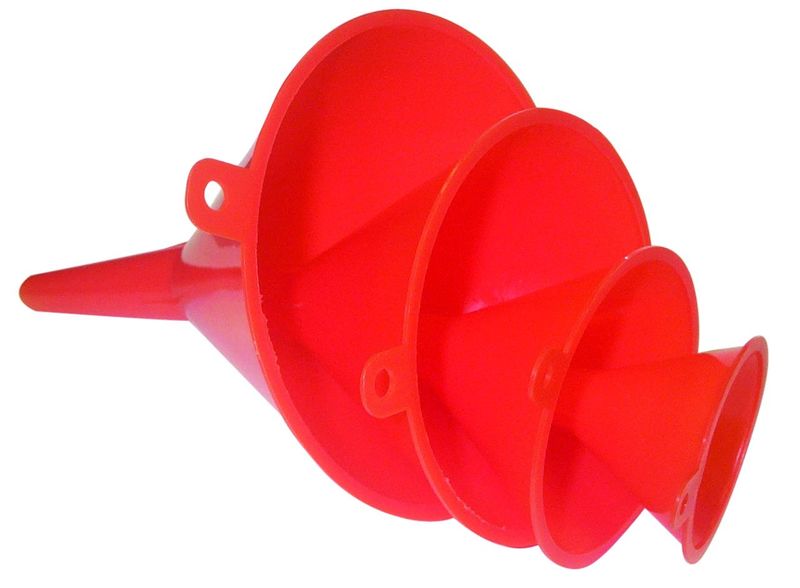 4-in-1 Funnel Set Sizes 1-3/4" To 4-1/4" Dia