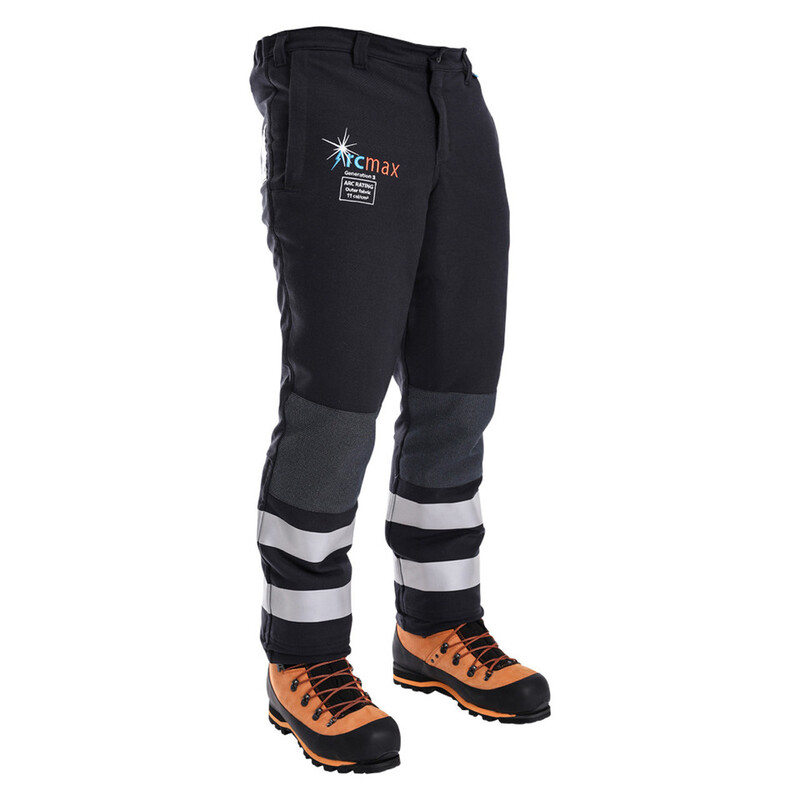 Clogger Arcmax Gen3 Arc Rated Fire Resistant Premium Menand39s Chainsaw Pants with 360 Calf Wrap