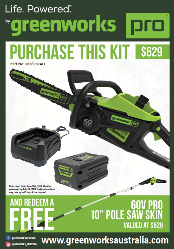 Greenworks 60V Brushless Chainsaw 16+quot Kit