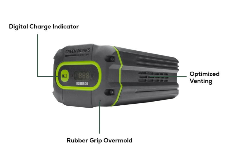 Greenworks 82V 8Ah Battery Bluetooth and Digital Display