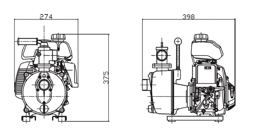 Honda GX25 Diesel Transfer Pump 1