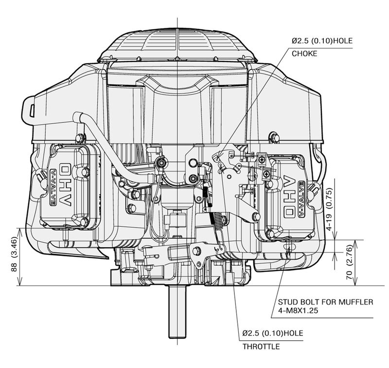Kawasaki FR691V CS06 S 23hp Verticial Shaft Engine