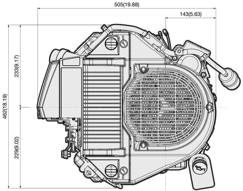 Kawasaki FT730V AS00 S 240HP Vertical Shaft Engine