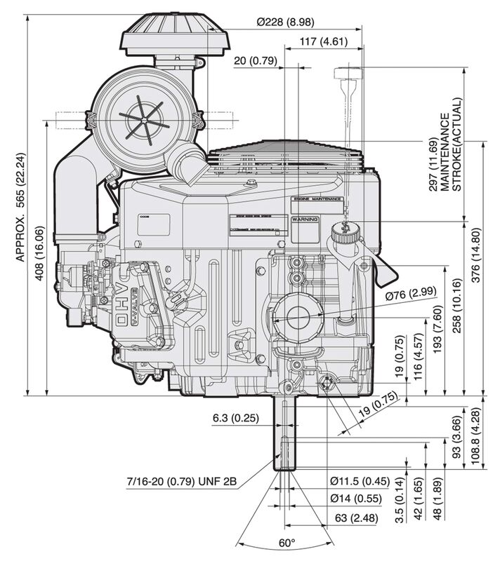 Kawasaki Fx730v ar00 s 235hp Vertical Shaft Engine