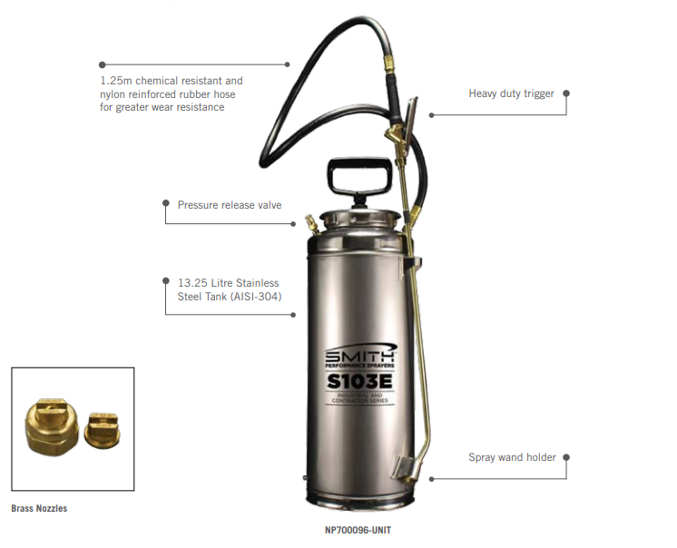 SPS Stainless Steel Concrete Water Sprayer 