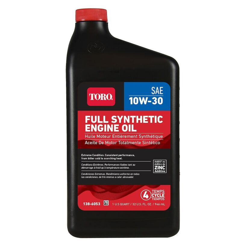 Toro Full Synthetic 10W30 Engine Oil 32 Oz